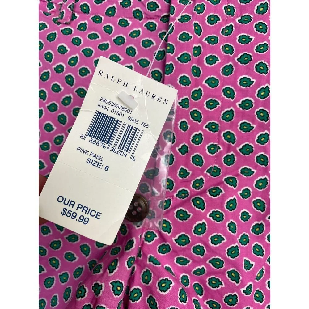 Ralph Lauren Blue Label Pink Patterned Women’s Shorts